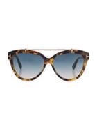 Tom Ford Livia 56mm Cat Eye Sunglasses