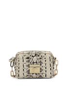 Versace Collection Mini Embossed Leather Crossbody Bag
