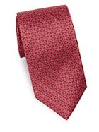 Brioni Dots And Dashes Silk Narrow Tie