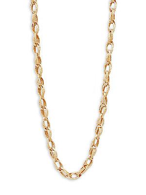 Saks Fifth Avenue 14k Yellow Gold Double Link Necklace