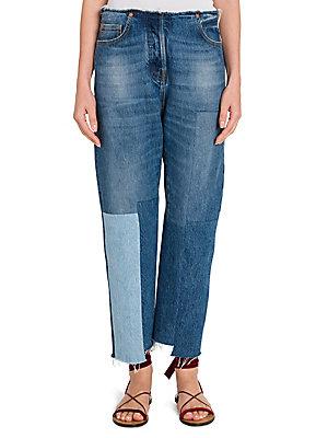 Valentino Cropped Patchwork Jeans