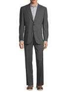 Canali Slim-fit Pincheck Wool Suit
