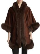 Wolfie Furs Premium Full Dyed Fox Fur Perimeter Cape