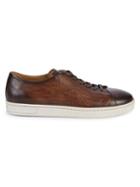 Magnanni Textured Leather Sneakers