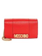 Moschino Logo Plaque Wallet Crossbody Bag