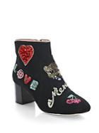 Kate Spade New York Liverpool Embellished Suede Booties