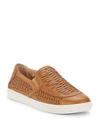 J/slides Cutup Leather Slip-on Sneakers