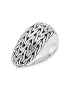 John Hardy Sterling Silver Chain Band Ring