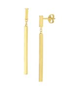 Sphera Milano 14k Yellow Gold Stick Pendant Earrings