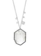 Meira T Diamond And 14k White Gold Pendant Necklace