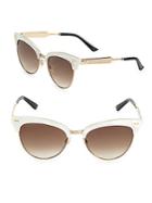 Gucci 55mm Mother-of-pearl Cat's Eye Sunglasses