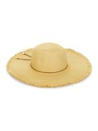 Karl Lagerfeld Paris Fringed Straw Panama Hat