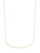 Saks Fifth Avenue 14k Yellow Gold Curved Bar Pendant Necklace