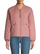 Betsey Johnson Performance Reversible Quilted Bomber Jacket