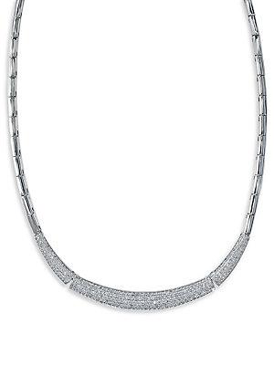 Effy Diamond & 14k White Gold Pave Necklace
