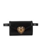 Dolce & Gabbana Heart Logo Leather Belt Bag