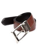 Canali Reversible Saffiano Leather Belt