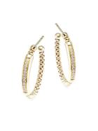 Chimento Stretch Diamonds Diamond & 18k Yellow Gold Hoop Earrings