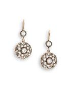 Azaara Vintage Madeline Moselle Swarovski Crystal Antiqued Drop Earrings