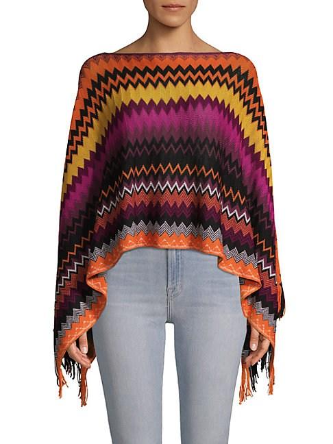 Missoni Zigzag Printed Poncho