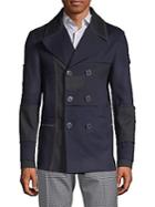 Valentino Caban Double-breasted Wool Coat