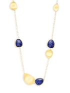 Marco Bicego 18k Yellow Gold & Lapis Station Necklace