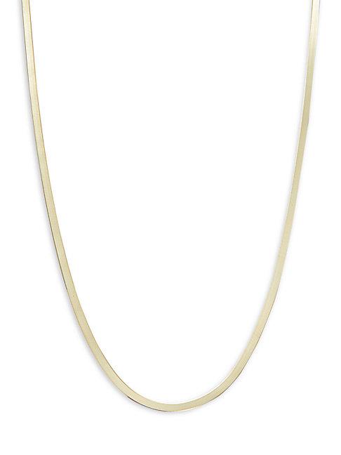 Saks Fifth Avenue Made In Italy 14k Yellow Gold Snake Chain Necklace/20