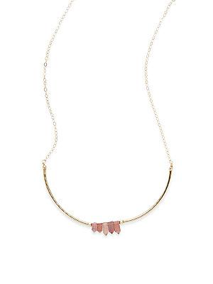 Eva Hanusova Pink Tourmaline Necklace
