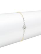 Danni Diamond Hamsa 14k Two-tone Gold Bracelet