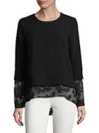 Bcbgeneration Lace-sleeve Top