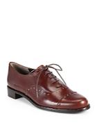 Stuart Weitzman Boystown Studded Leather Lace-up Oxfords
