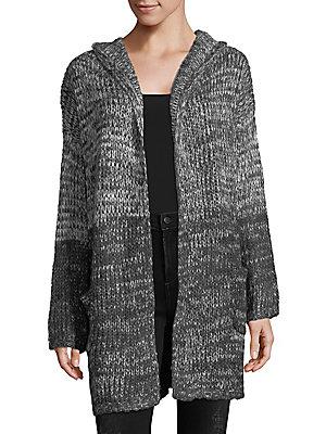 Ppla Hooded Open Front Cardigan