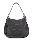 Valentino By Mario Valentino Penny Leather Shoulder Bag