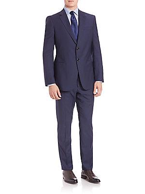 Faconnable Pinstriped Wool Suit