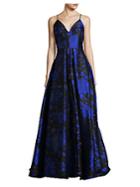 Calvin Klein Floral Jacquard Ball Gown