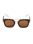 Tom Ford Eyewear 51mm Tortoiseshell Clubmaster Sunglasses