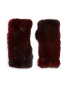Saks Fifth Avenue Dyed Mink Fur Fingerless Gloves