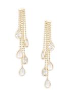 Saks Fifth Avenue 14k Yellow Gold & Clear Quartz Drop Earrings