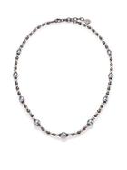 Majorica 6mm-8mm Grey Pearl Beaded Necklace