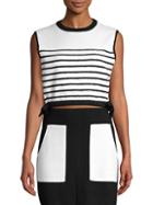 Victor Glemaud Striped Sleeveless Knit Top