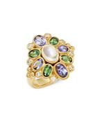 Temple St. Clair Diamond & 18k Yellow Gold Anima Cluster Ring