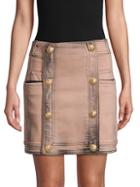 Balmain Button-accented Mini Skirt