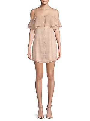Privacy Please Norval Off-the-shoulder Mini Dress