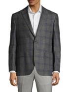 Jack Victor Classic-fit Plaid Wool Sportcoat
