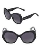 Marc Jacobs 56mm Hexagon Sunglasses