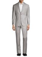 Michael Kors Collection Zignone Standard-fit Check Wool Suit