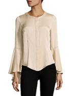 Milly Michelle Stretch-silk Blouse