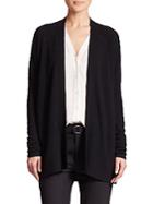 Vince Ribbed Pointelle Cashmere Cardigan