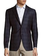 Saks Fifth Avenue Made In Italy Plaid Woolen Jacket