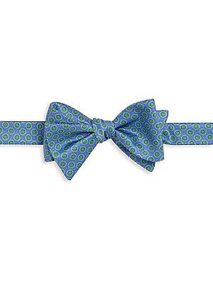Ike Behar Octagon Silk Bow Tie